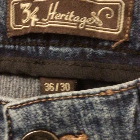 34 HERITAGE CHARISMA COMFORT -RISE CLASSIC JEANS SZ 36x30